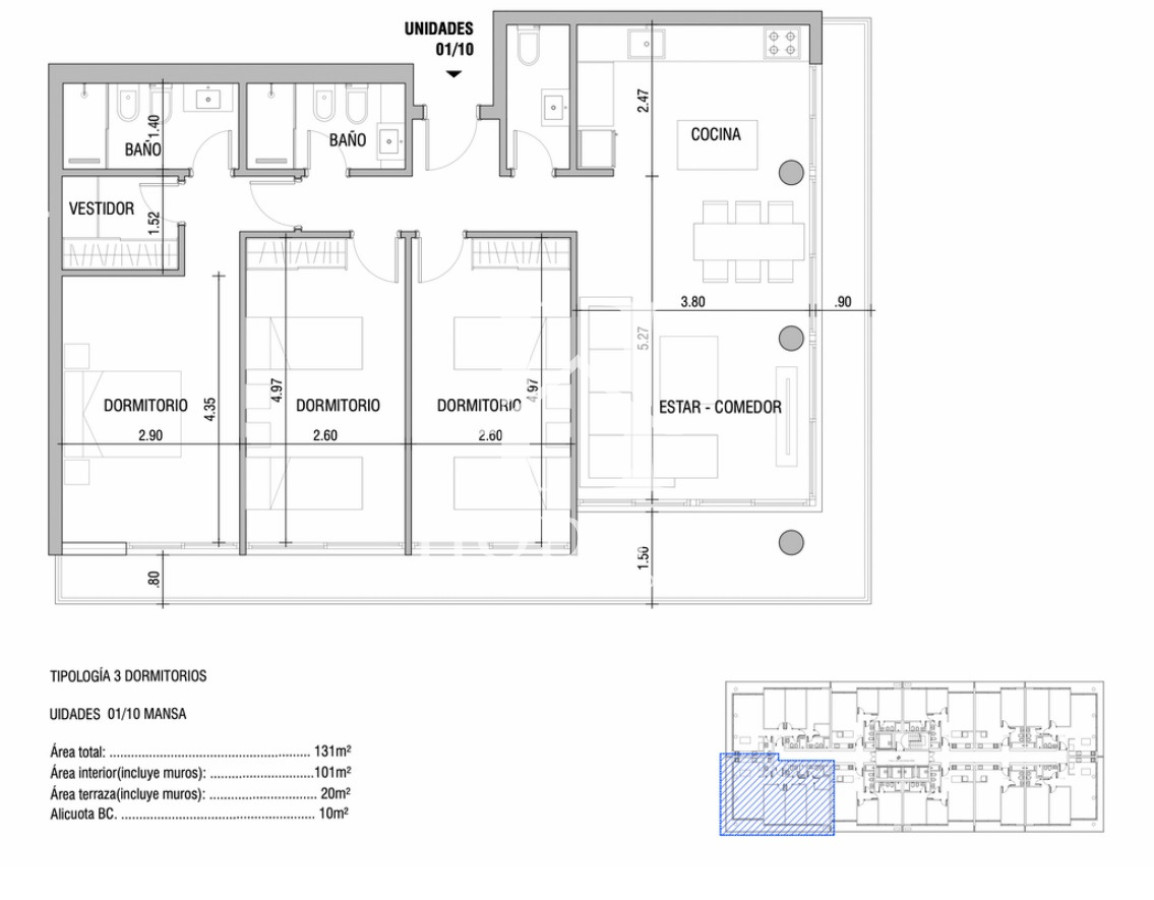 Apartamento ID.308 - Apartamento en venta en Torres del Este, de 1 dormitorio