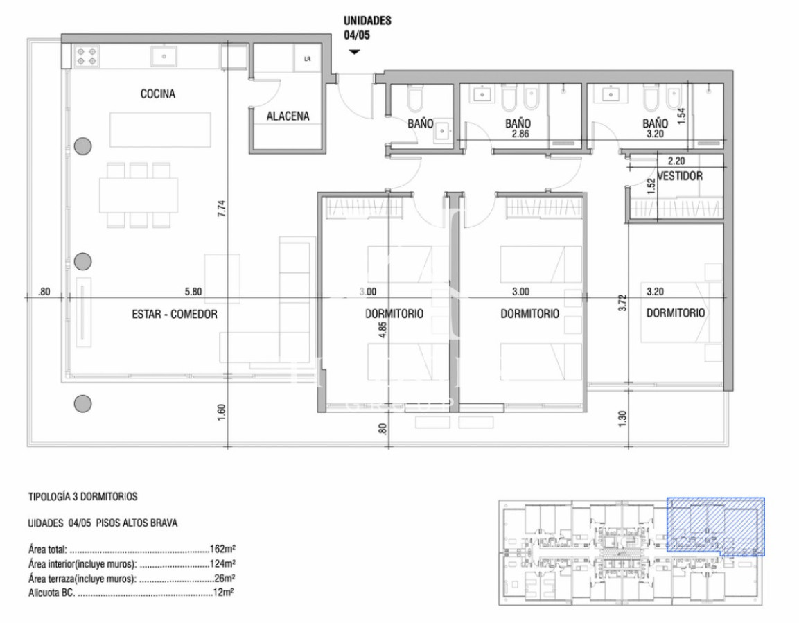 Apartamento ID.308 - Apartamento en venta en Torres del Este, de 1 dormitorio