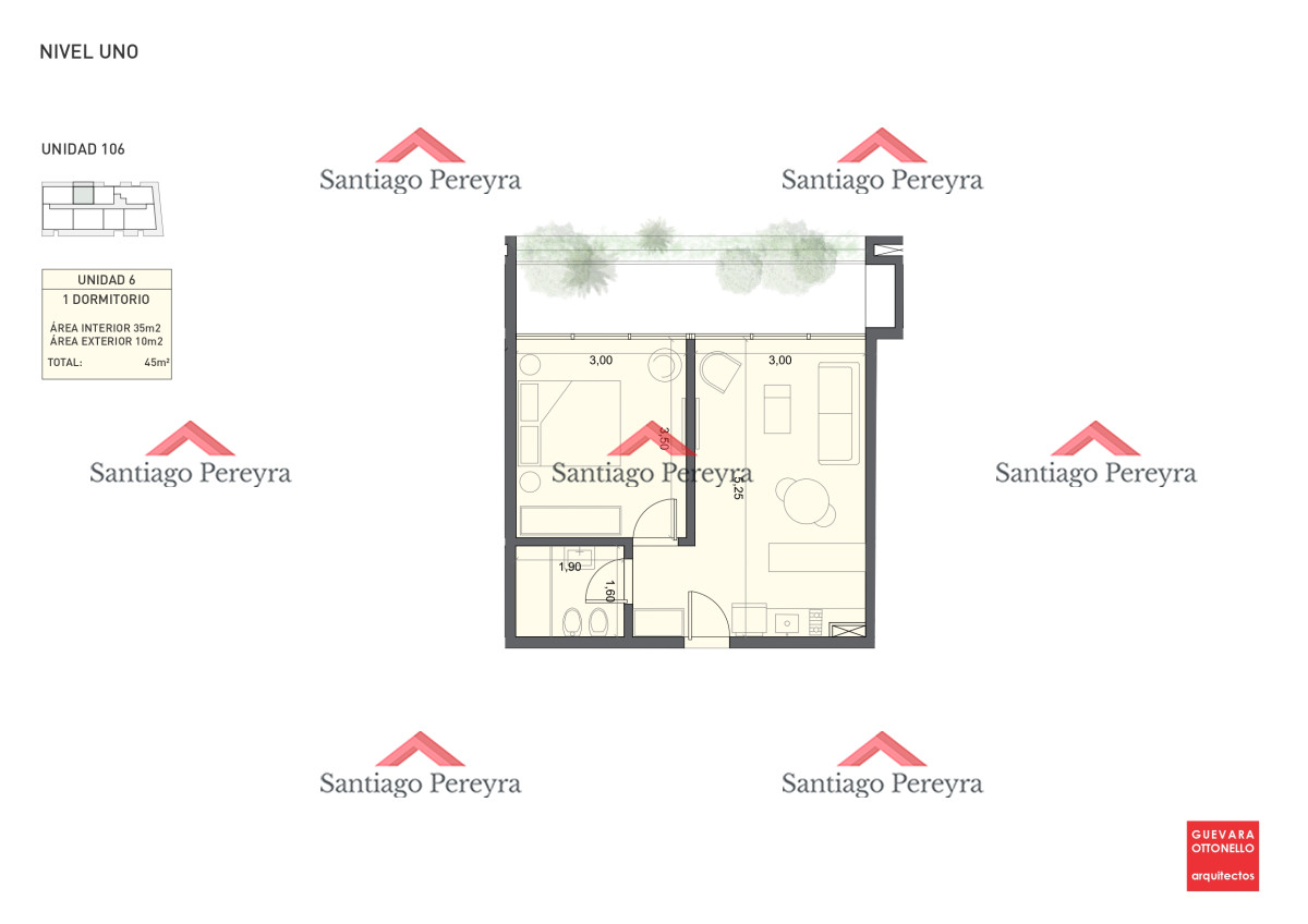 Apartamento ID.16198 - Pre-Lanzamiento EXCLUSIVO - compre con financiacion, 1 dorm. en venta. Edif. Genova