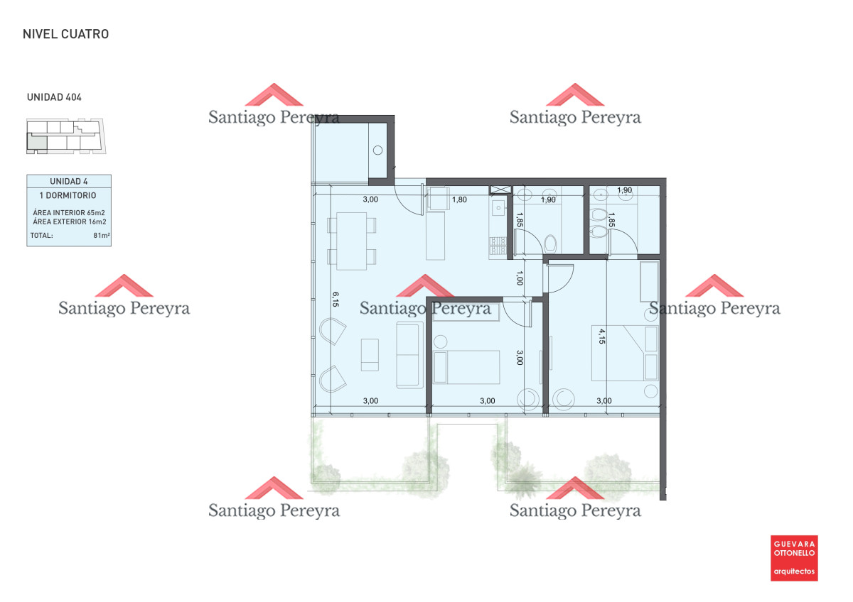 Apartamento ID.16198 - Pre-Lanzamiento EXCLUSIVO - compre con financiacion, 1 dorm. en venta. Edif. Genova