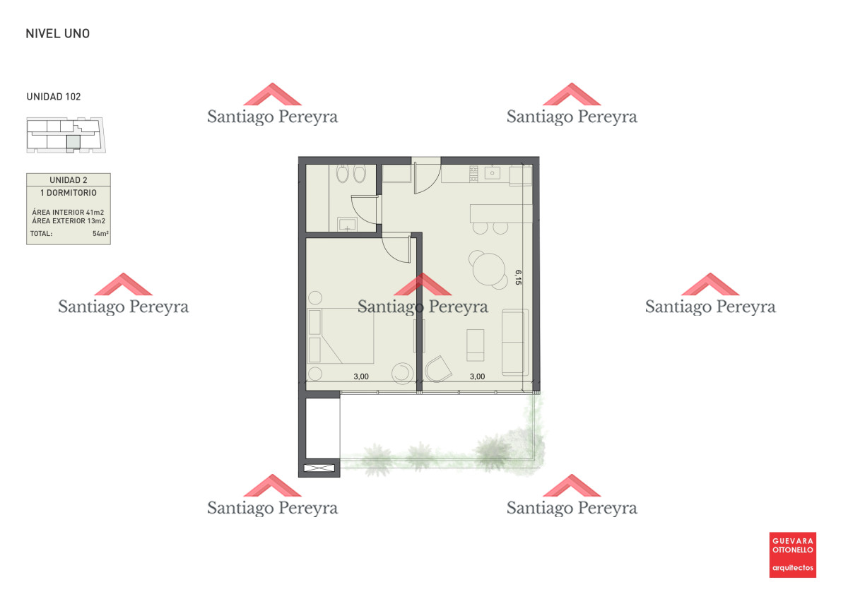 Apartamento ID.16198 - Pre-Lanzamiento EXCLUSIVO - compre con financiacion, 1 dorm. en venta. Edif. Genova