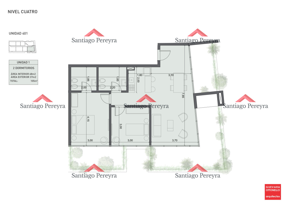 Apartamento ID.16198 - Pre-Lanzamiento EXCLUSIVO - compre con financiacion, 1 dorm. en venta. Edif. Genova