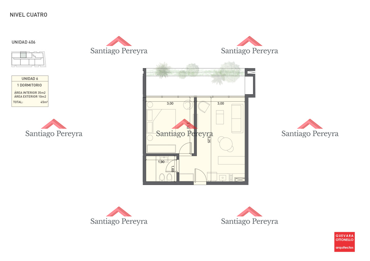 Apartamento ID.16198 - Pre-Lanzamiento EXCLUSIVO - compre con financiacion, 1 dorm. en venta. Edif. Genova