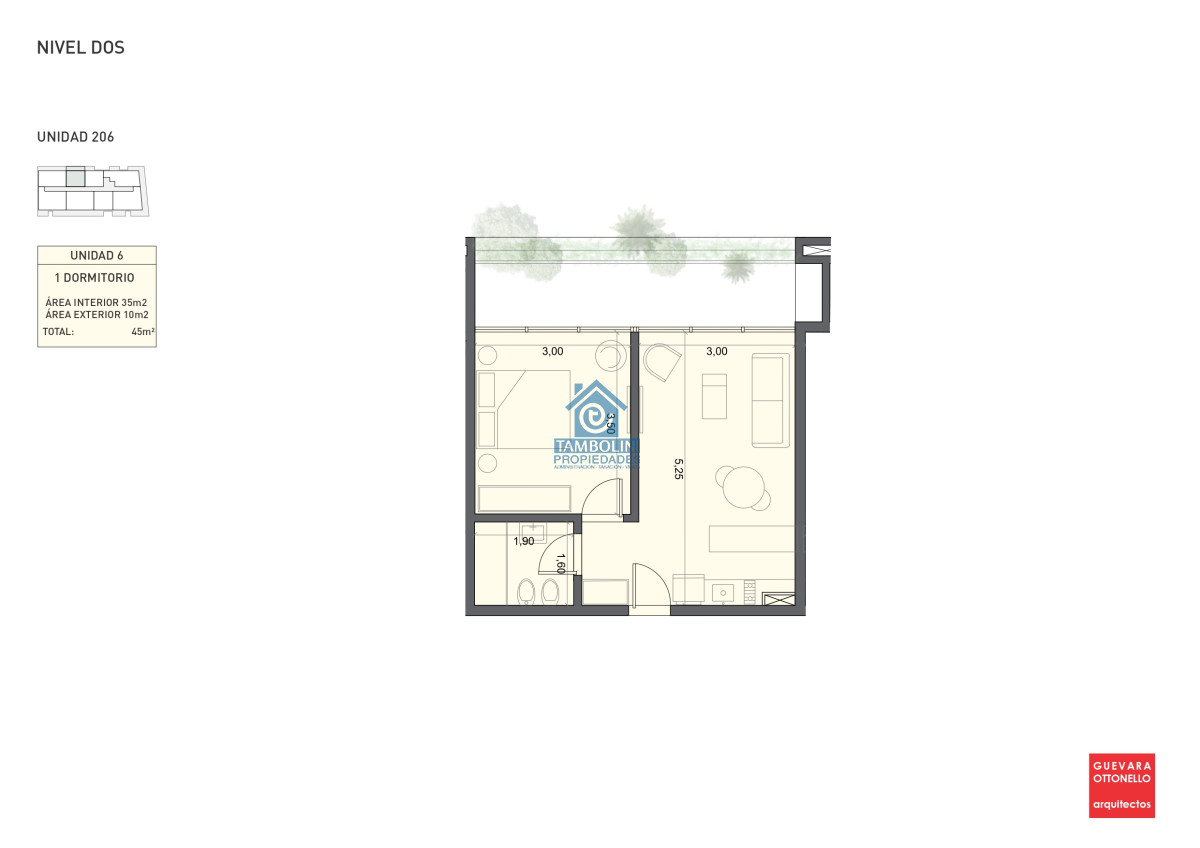 Apartamento ID.686 - Pre-Lanzamiento EXCLUSIVO - compre con financiacion, 1 dorm. en venta. Edif. Genova