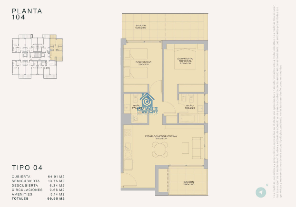 Apartamento ID.858 - Departamento de 1 dormitorio en venta - Lanzamiento Margherita A Mare Residences