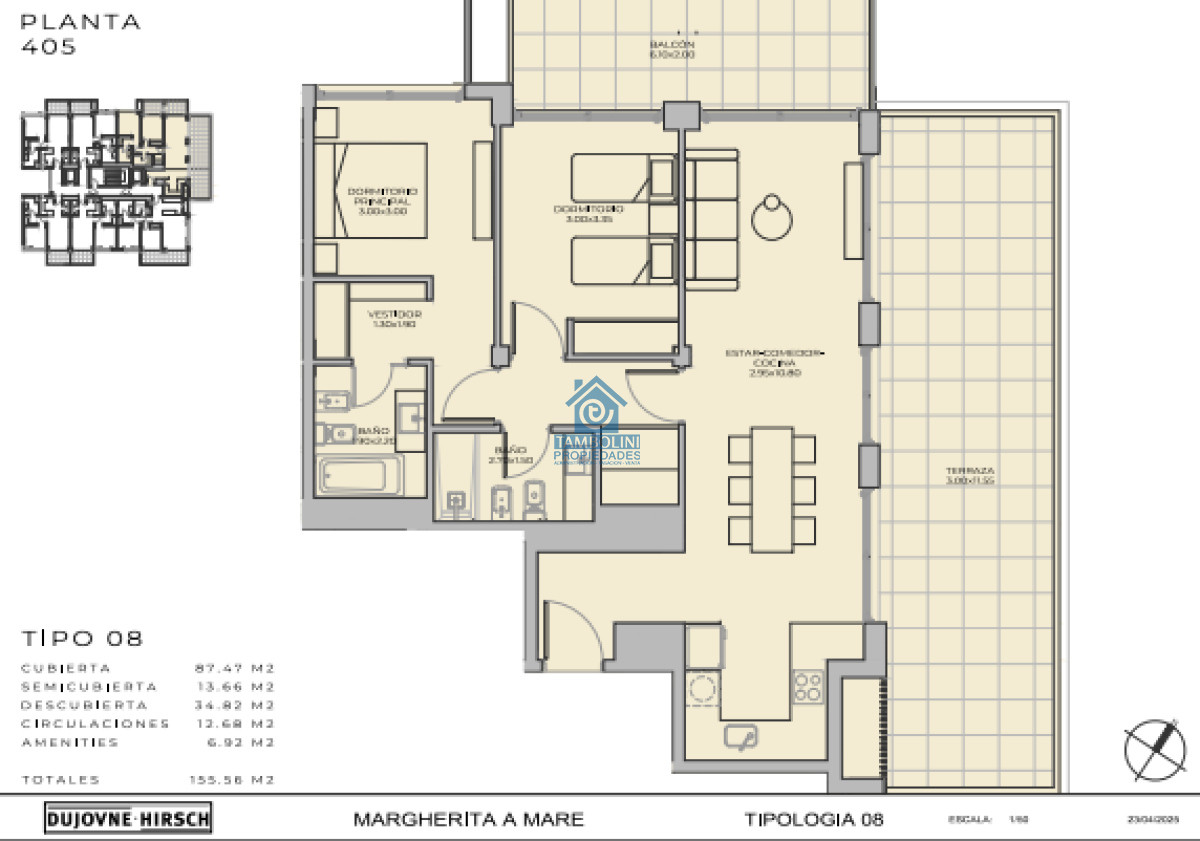 Apartamento ID.858 - Departamento de 1 dormitorio en venta - Lanzamiento Margherita A Mare Residences