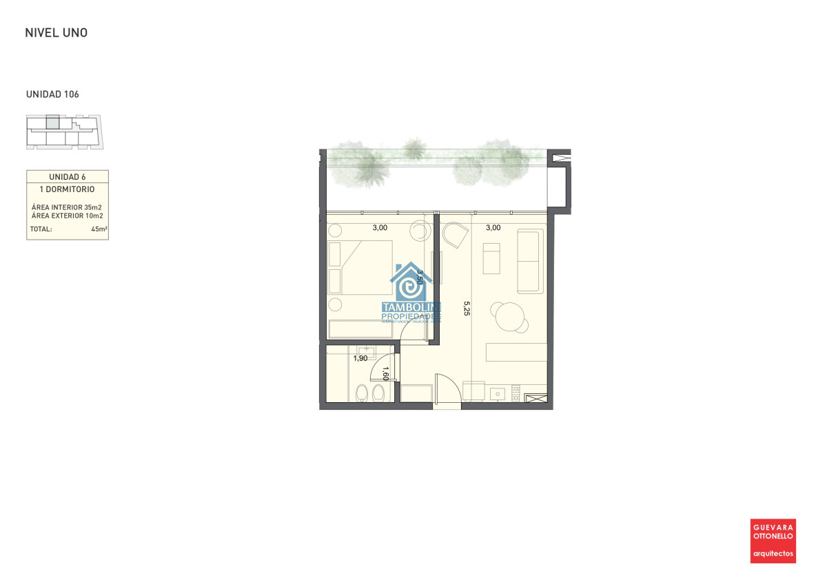 Apartamento ID.686 - Pre-Lanzamiento EXCLUSIVO - compre con financiacion, 1 dorm. en venta. Edif. Genova
