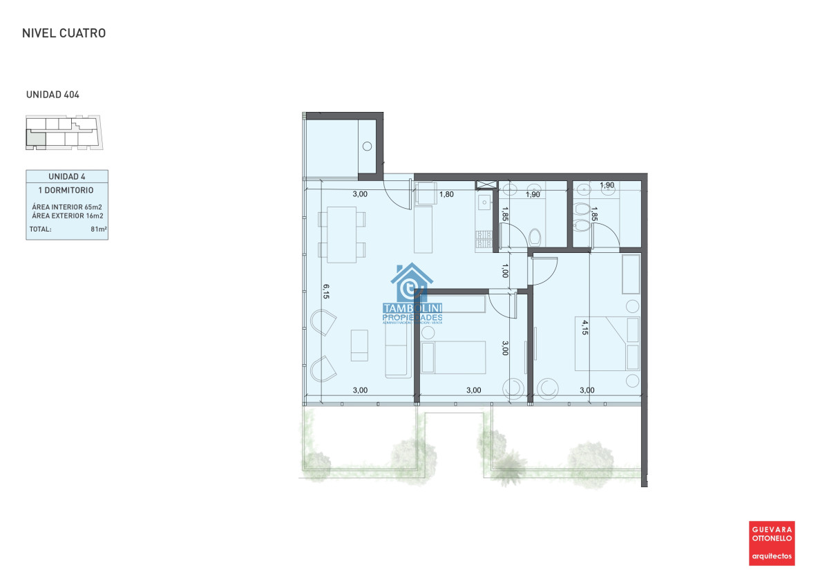 Apartamento ID.686 - Pre-Lanzamiento EXCLUSIVO - compre con financiacion, 1 dorm. en venta. Edif. Genova