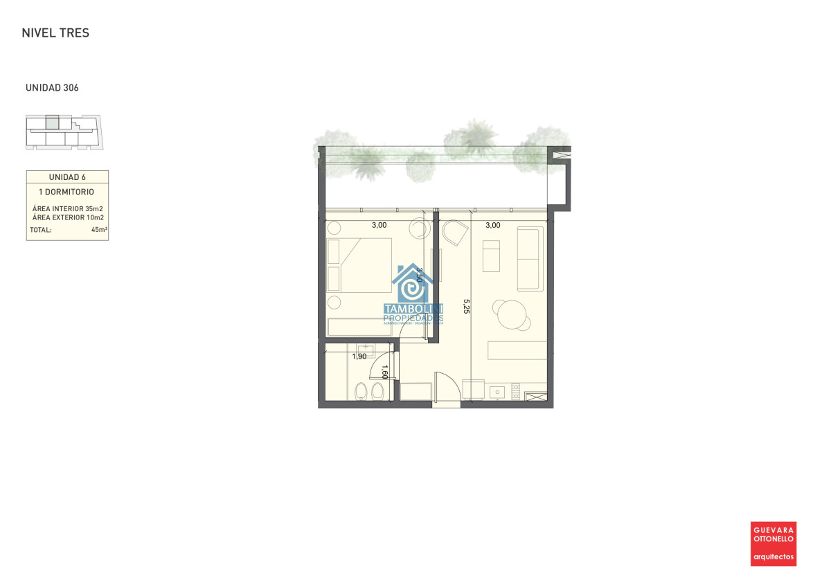 Apartamento ID.686 - Pre-Lanzamiento EXCLUSIVO - compre con financiacion, 1 dorm. en venta. Edif. Genova