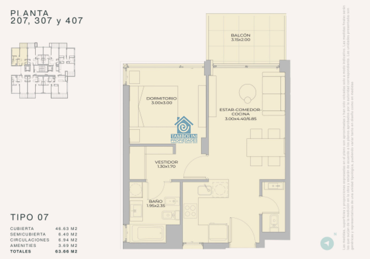 Apartamento ID.858 - Departamento de 1 dormitorio en venta - Lanzamiento Margherita A Mare Residences