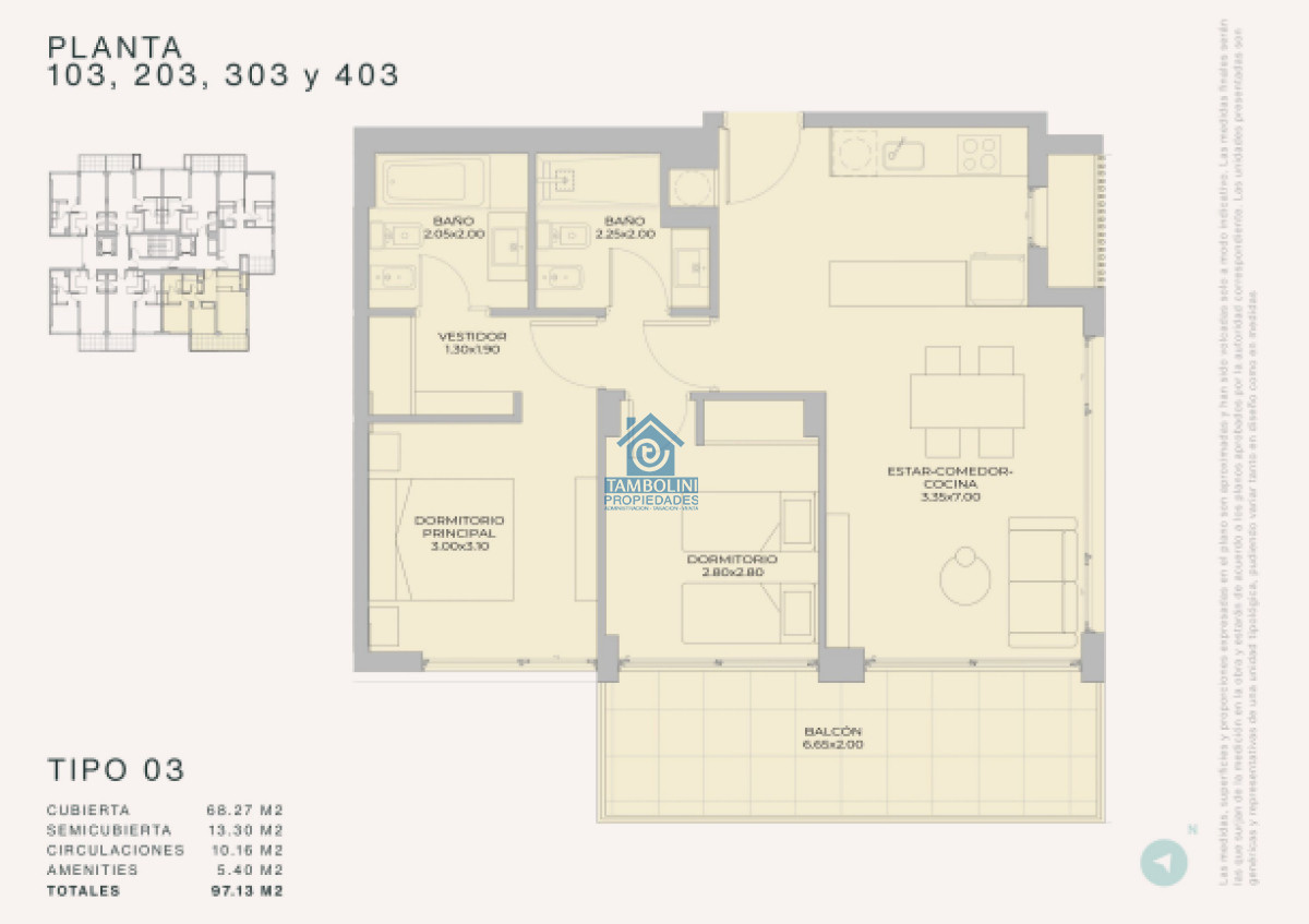 Apartamento ID.858 - Departamento de 1 dormitorio en venta - Lanzamiento Margherita A Mare Residences