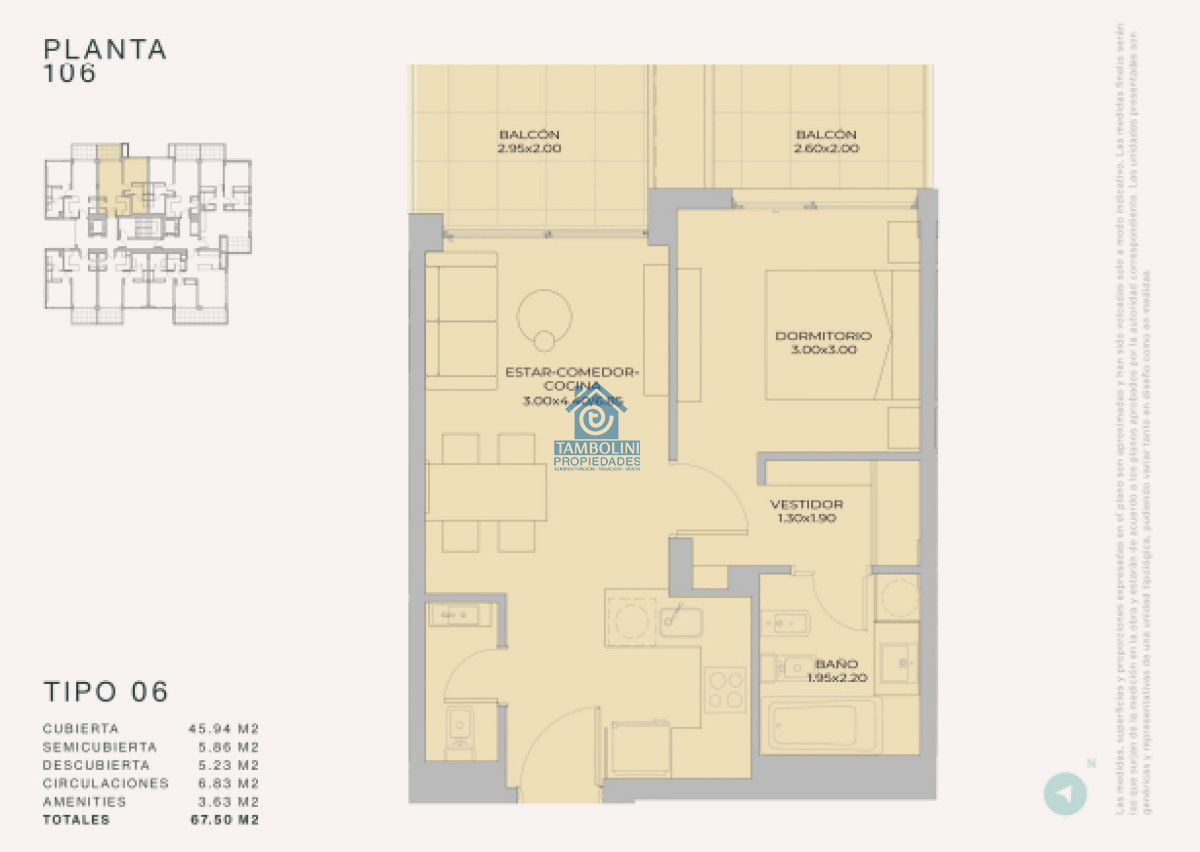 Apartamento ID.858 - Departamento de 1 dormitorio en venta - Lanzamiento Margherita A Mare Residences