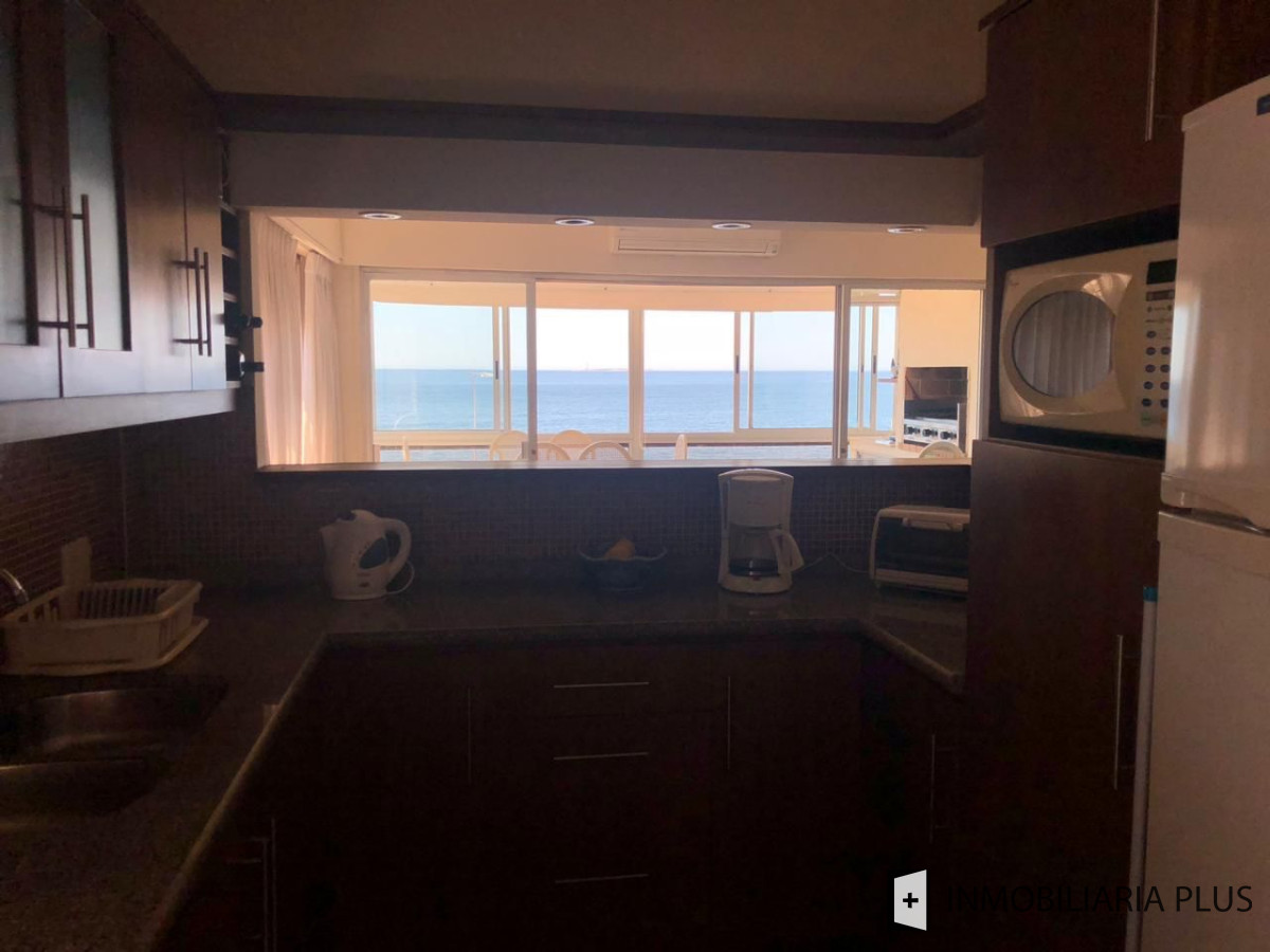 Apartamento ID.563 - Venta de Departamento de 3 dormitorio 78 m2 + Terraza con parrillero propio último piso frente al mar Punta del Este C970