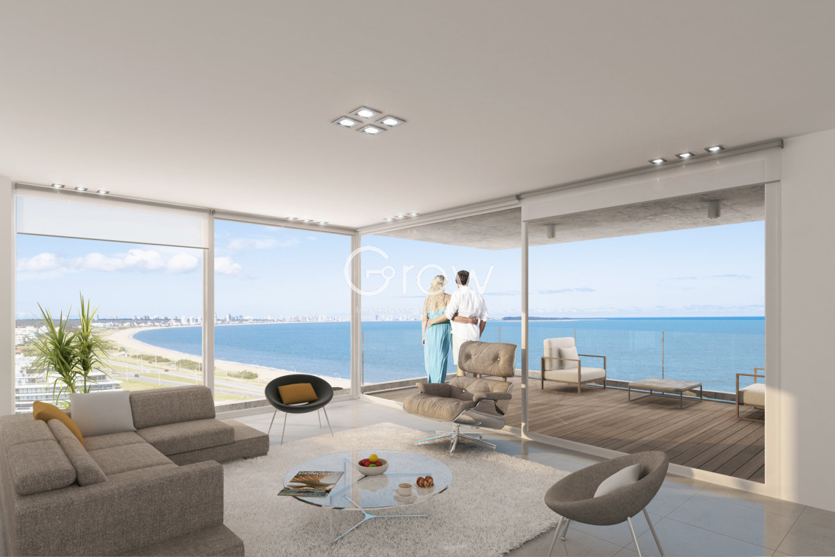 Apartamento ID.4171 - Vende apartamento con vista al mar de 3 suites, en Mansa- Punta del Este.