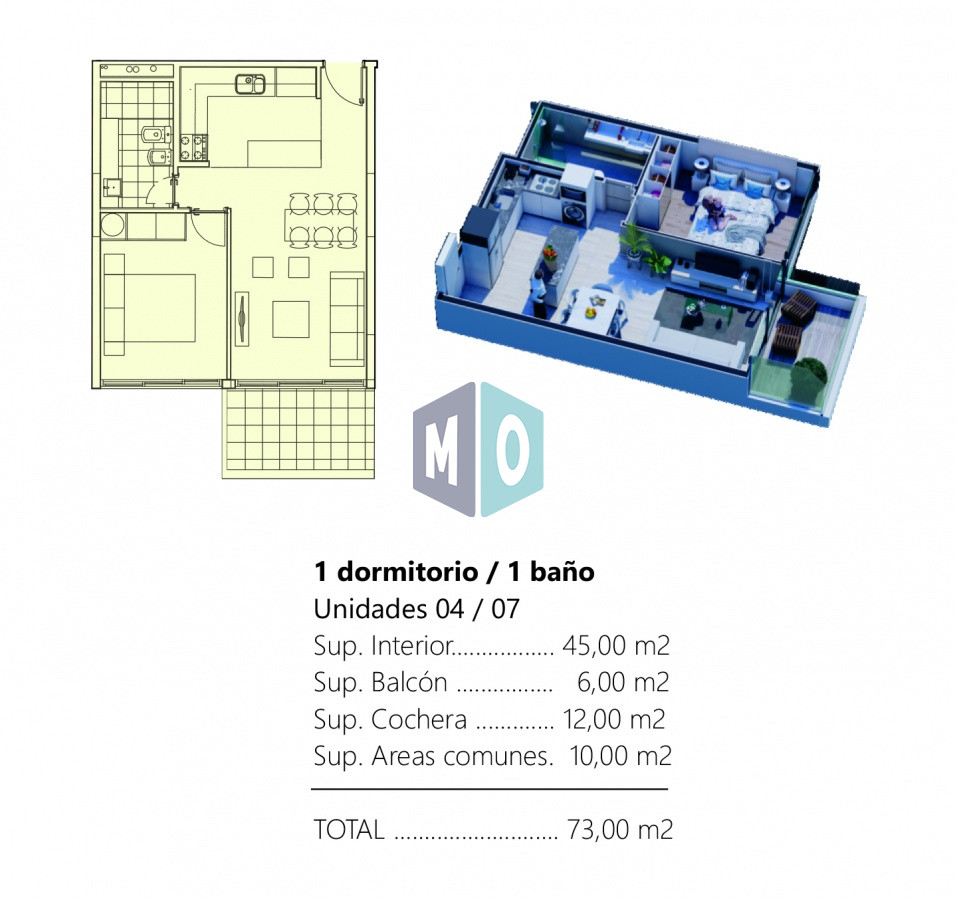 Apartamento ID.1174 - Vende apartamento de 1 dormitorio y medio en Punta del Este 