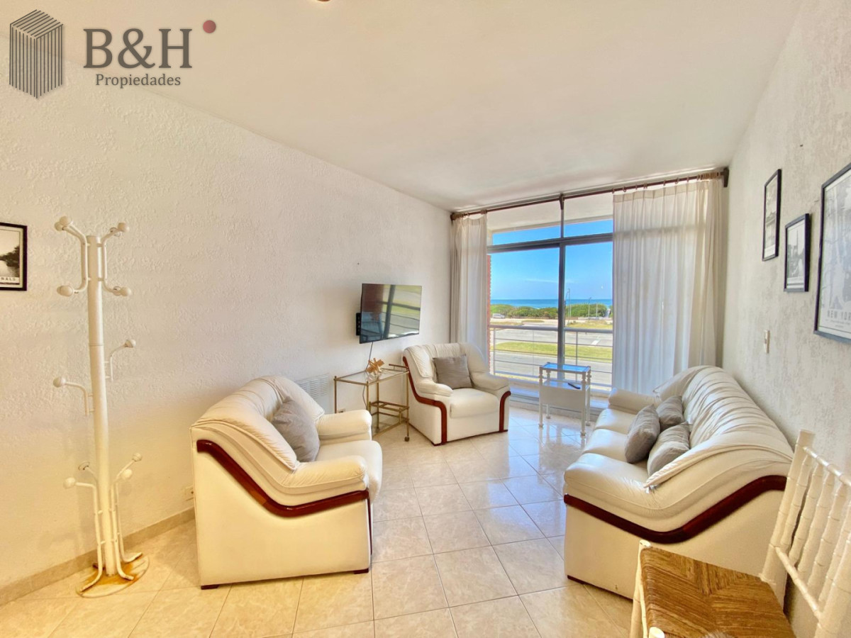 Apartamento ID.6524 - Apartamento de 2 dormitorio y medio en Primera lineal de Playa brava , Punta del este 