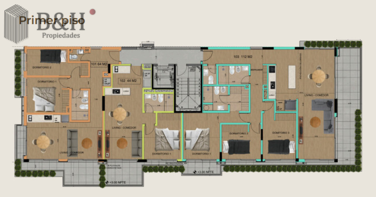 Apartamento ID.7109 - PROYECTO MODELO, nuevo lanzamiento en Punta del Este, en el corazon de la Peninsula