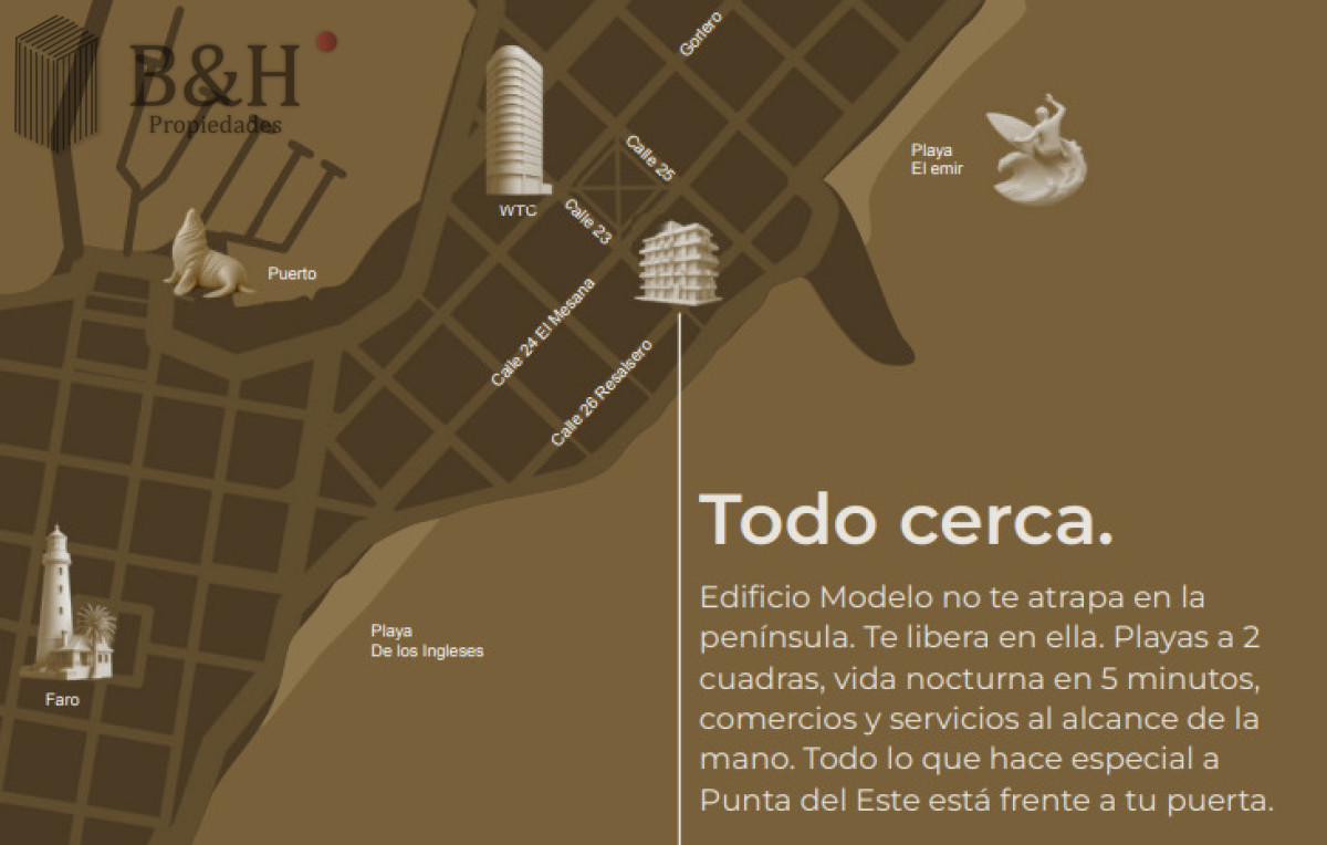 Apartamento ID.7109 - PROYECTO MODELO, nuevo lanzamiento en Punta del Este, en el corazon de la Peninsula