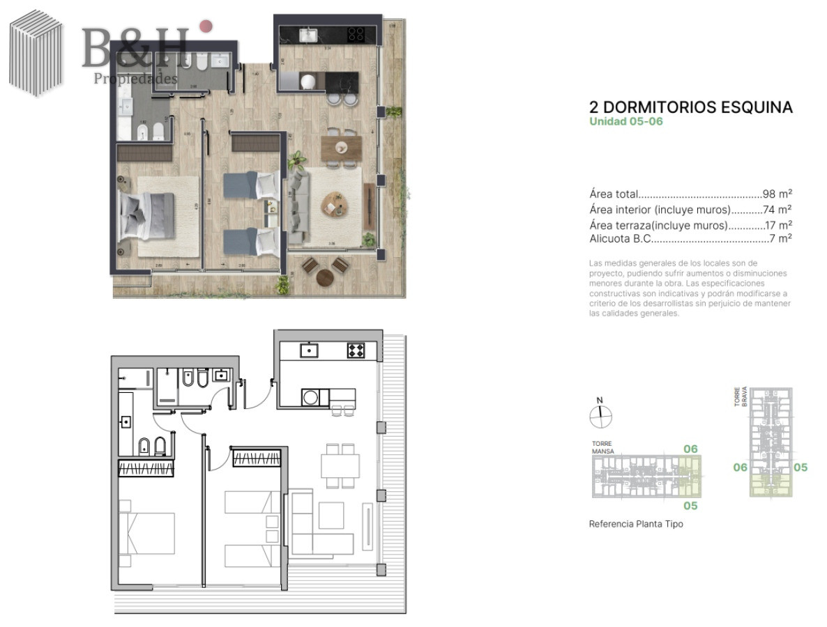 Apartamento ID.7580 - Apartamento en venta en Torres del Este, de 1 dormitorio
