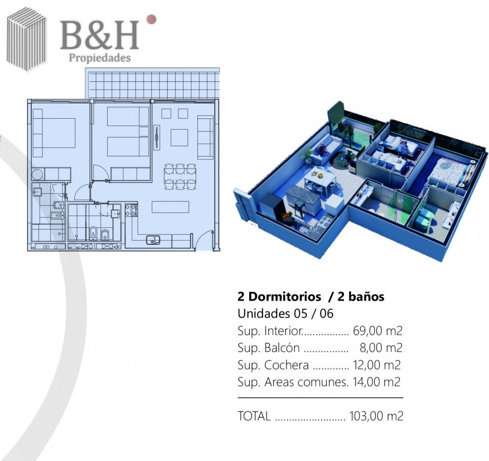 Apartamento ID.6721 - Apartamento de 1 dormitorio en venta, con vista a agradable entorno