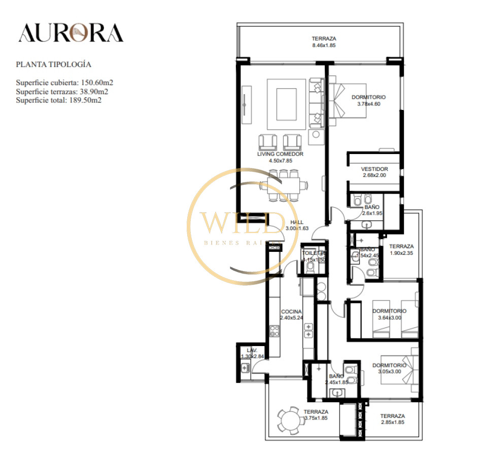Apartamento ID.5643 - Frente al mar. 3 dormitorios en venta - Aurora - Financiacion