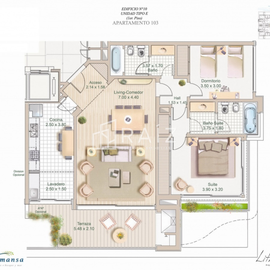 Apartamento ID.11995 - APARTAMENTO EN VENTA 2 DORMITORIOS PLAYA MANSA