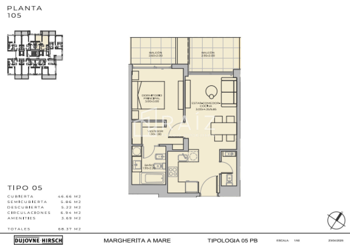 Apartamento ID.11273 - APARTAMENTO 1 DORMITORIO VENTA PENINSULA