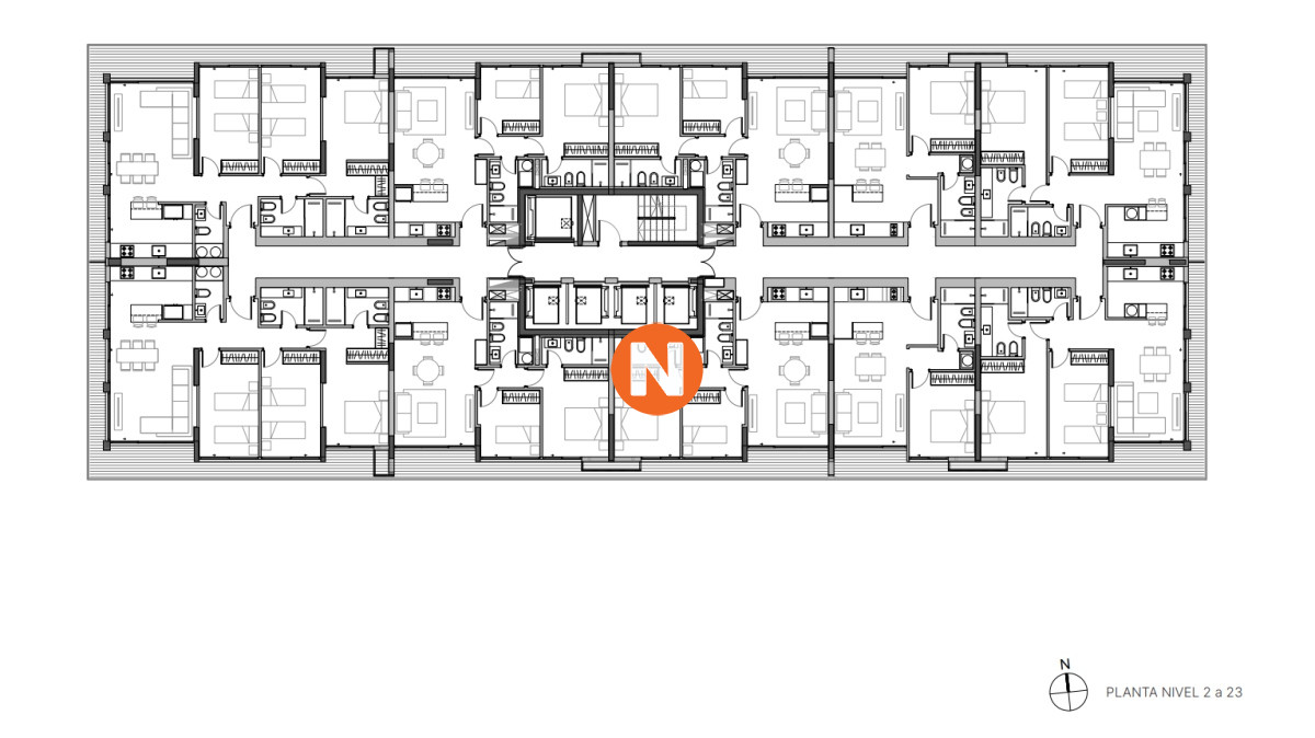 Apartamento Ref.224976 - Vende apartamento de 1 dormitorio en Chiverta, Punta del Este.