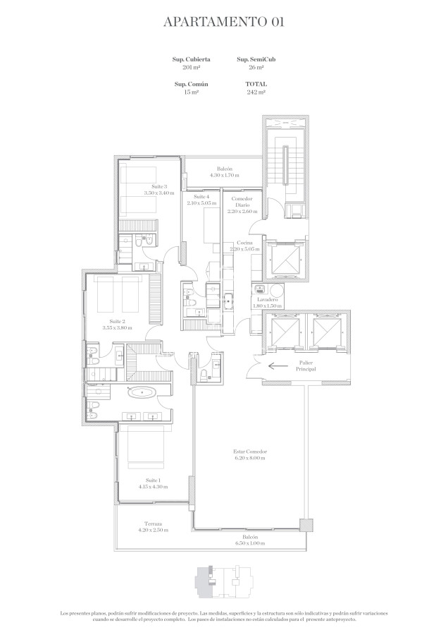 Apartamento ID.2621 - Espectacular planta en LE PARC III, Esquinero en venta