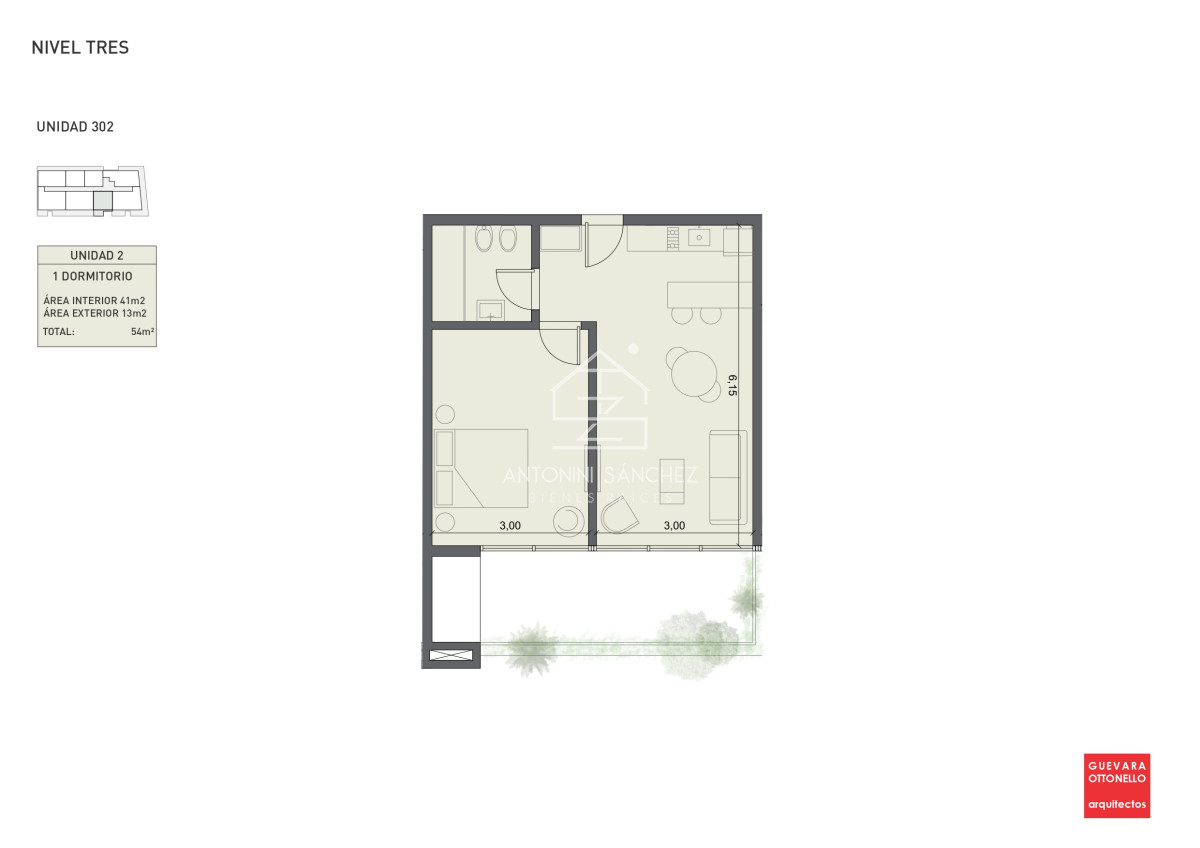 Apartamento ID.2241 - PreLanzamiento EXCLUSIVO  compre con financiacion 1 dorm en venta. Edif. Genova
