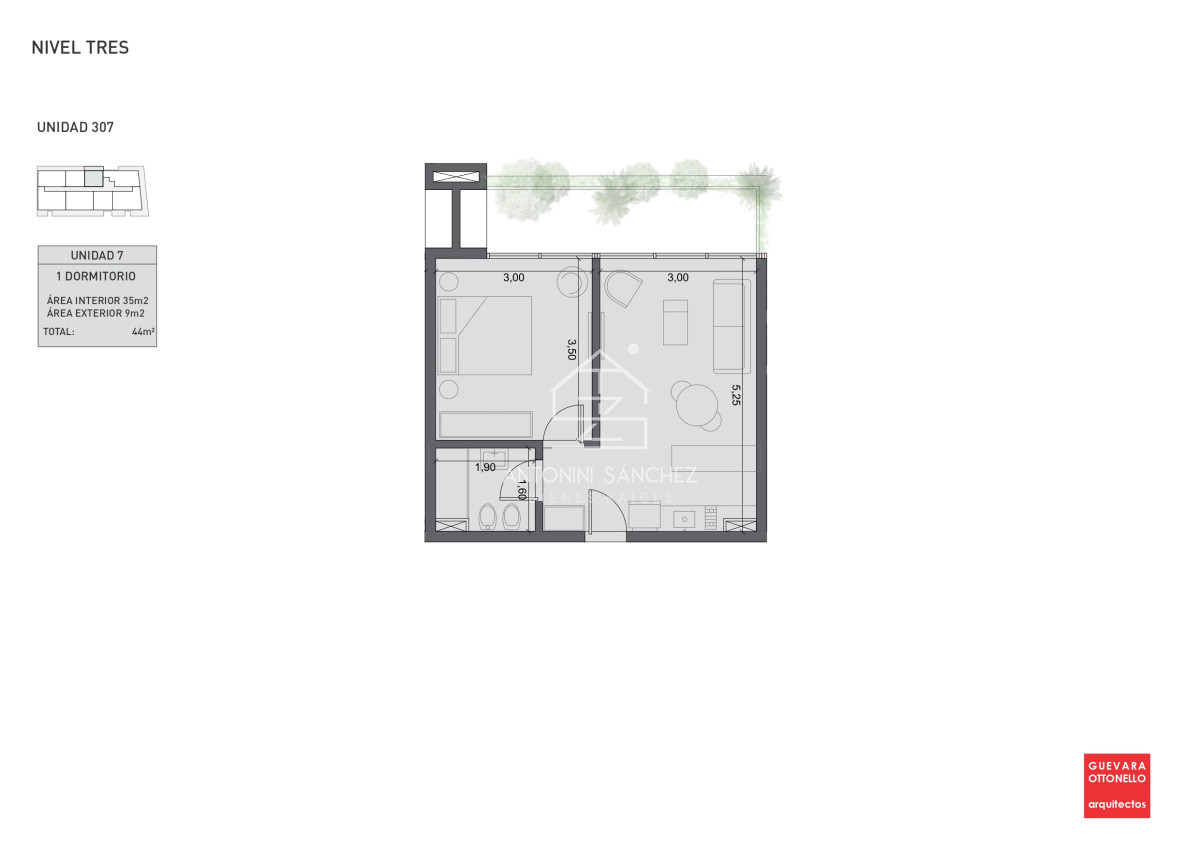 Apartamento ID.2241 - PreLanzamiento EXCLUSIVO  compre con financiacion 1 dorm en venta. Edif. Genova