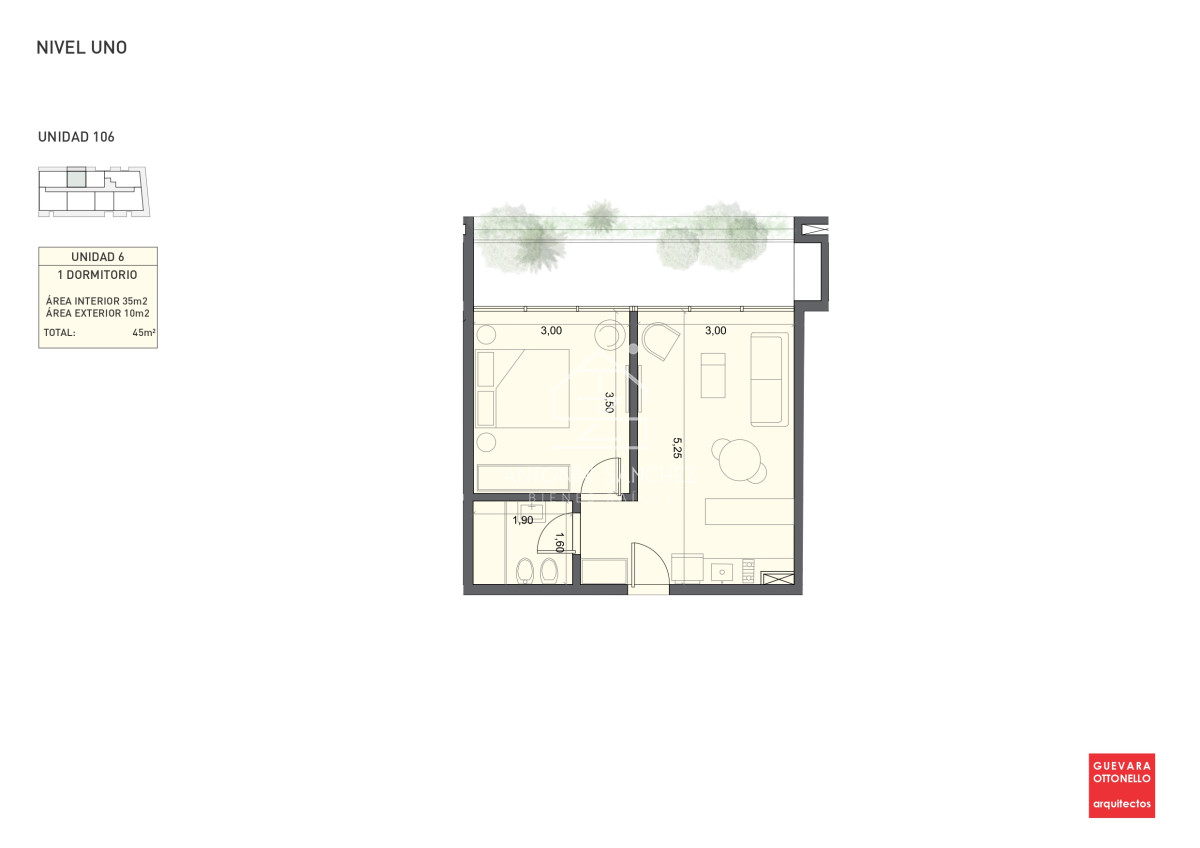 Apartamento ID.2241 - PreLanzamiento EXCLUSIVO  compre con financiacion 1 dorm en venta. Edif. Genova