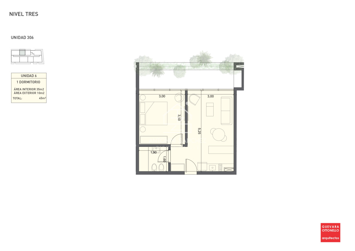 Apartamento ID.2241 - PreLanzamiento EXCLUSIVO  compre con financiacion 1 dorm en venta. Edif. Genova
