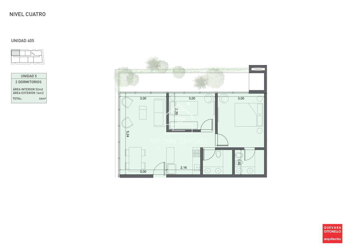 Apartamento ID.2241 - PreLanzamiento EXCLUSIVO  compre con financiacion 1 dorm en venta. Edif. Genova