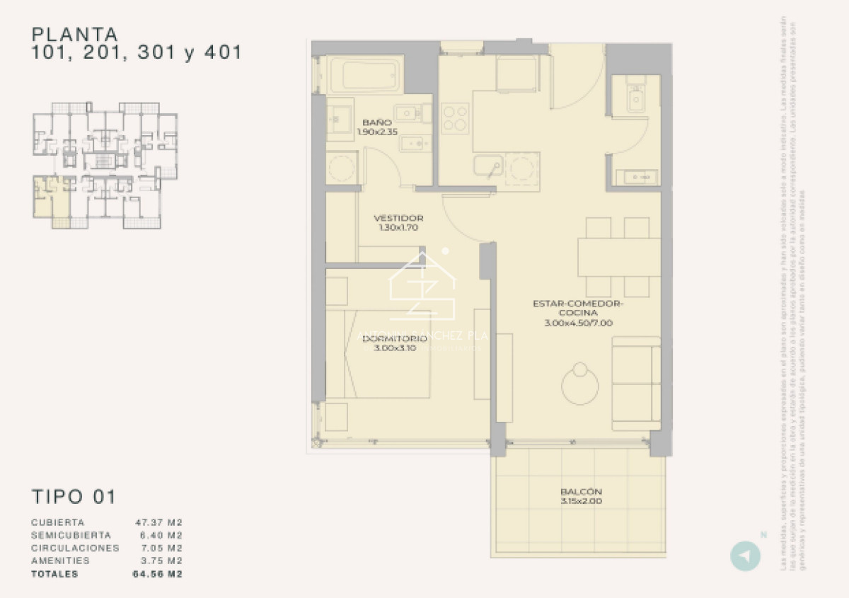Apartamento ID.2663 - Departamento de 1 dormitorio en venta - Lanzamiento Margherita A Mare Residences
