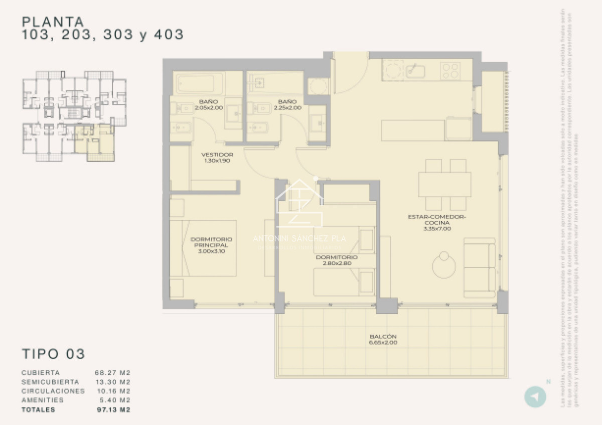 Apartamento ID.2663 - Departamento de 1 dormitorio en venta - Lanzamiento Margherita A Mare Residences