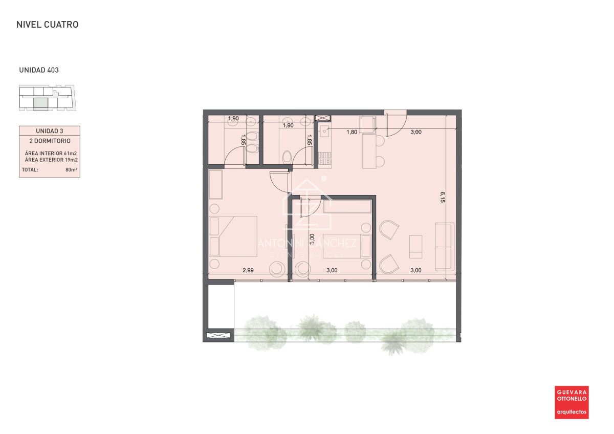 Apartamento ID.2241 - PreLanzamiento EXCLUSIVO  compre con financiacion 1 dorm en venta. Edif. Genova