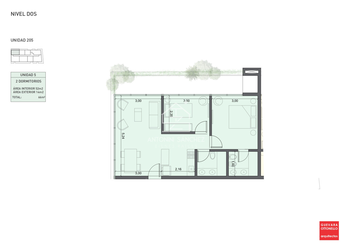Apartamento ID.2241 - PreLanzamiento EXCLUSIVO  compre con financiacion 1 dorm en venta. Edif. Genova