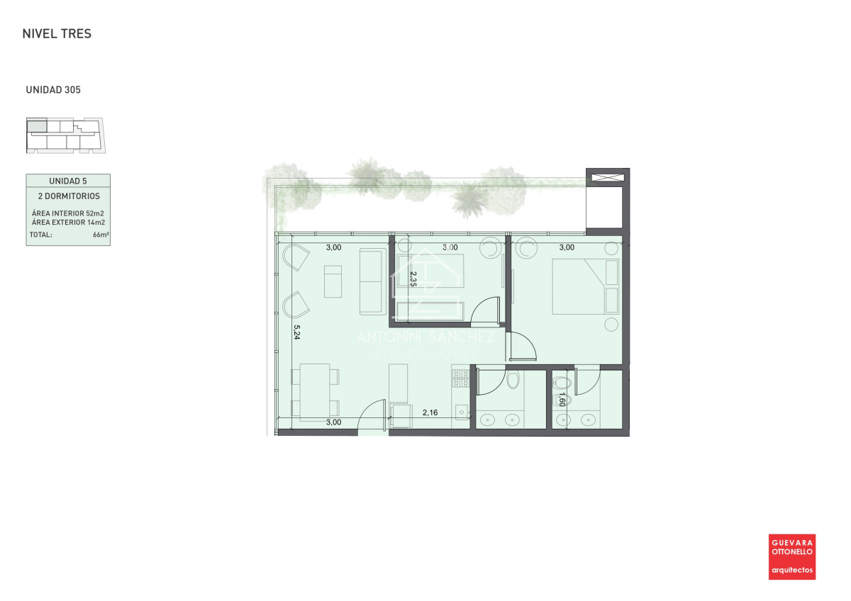Apartamento ID.2241 - PreLanzamiento EXCLUSIVO  compre con financiacion 1 dorm en venta. Edif. Genova
