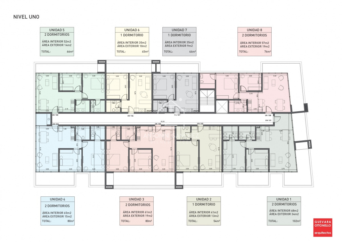 Apartamento ID.2241 - PreLanzamiento EXCLUSIVO  compre con financiacion 1 dorm en venta. Edif. Genova