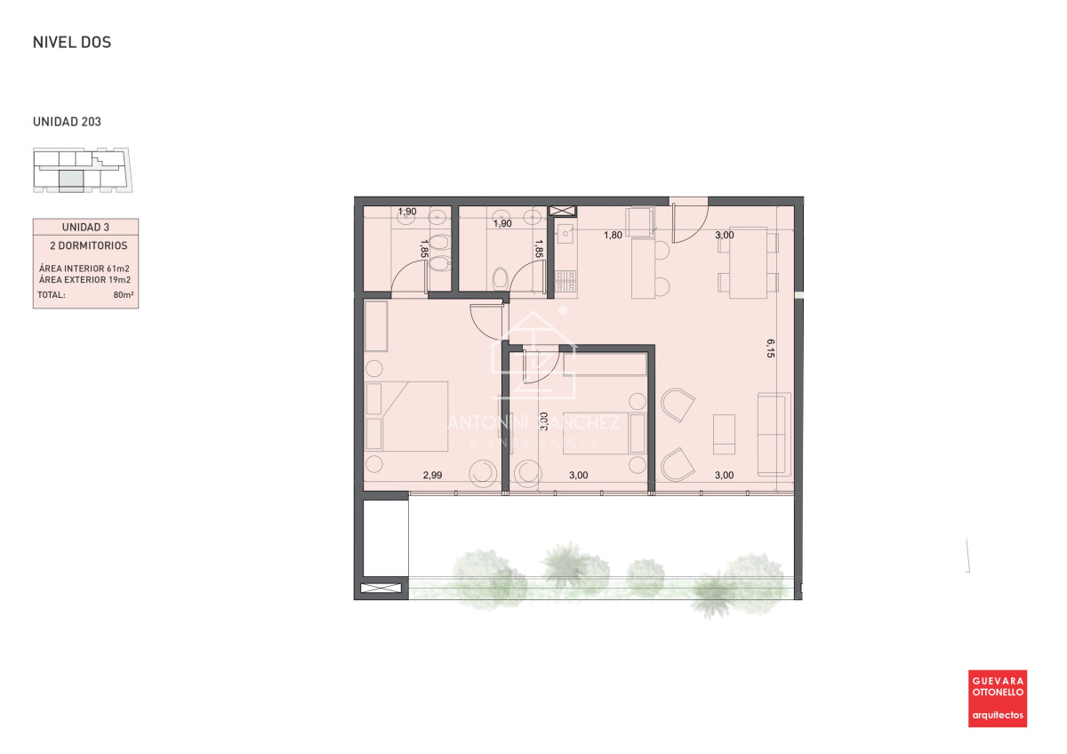 Apartamento ID.2241 - PreLanzamiento EXCLUSIVO  compre con financiacion 1 dorm en venta. Edif. Genova