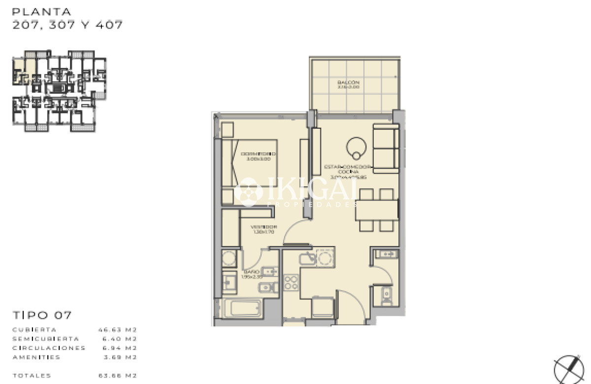 Apartamento ID.1197 - Departamento de 2 dormitorios en venta - Margherita A Mare Residences - Lanzamiento