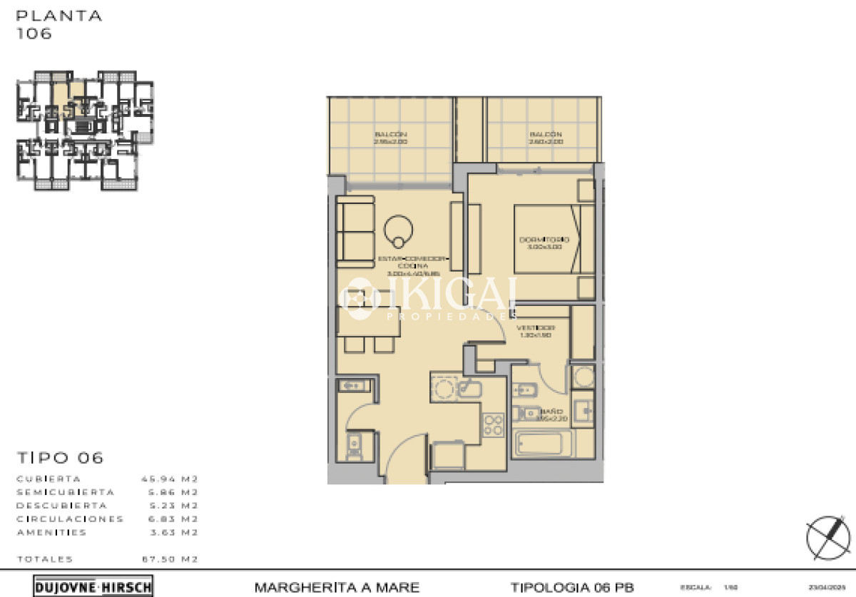 Apartamento ID.1197 - Departamento de 2 dormitorios en venta - Margherita A Mare Residences - Lanzamiento