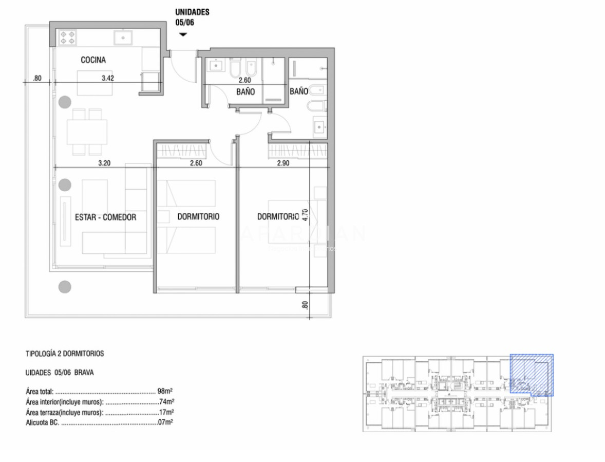 Apartamento ID.21098486 - Departamento de 2 dorm en venta en Torres del Este, excelente ubicacion