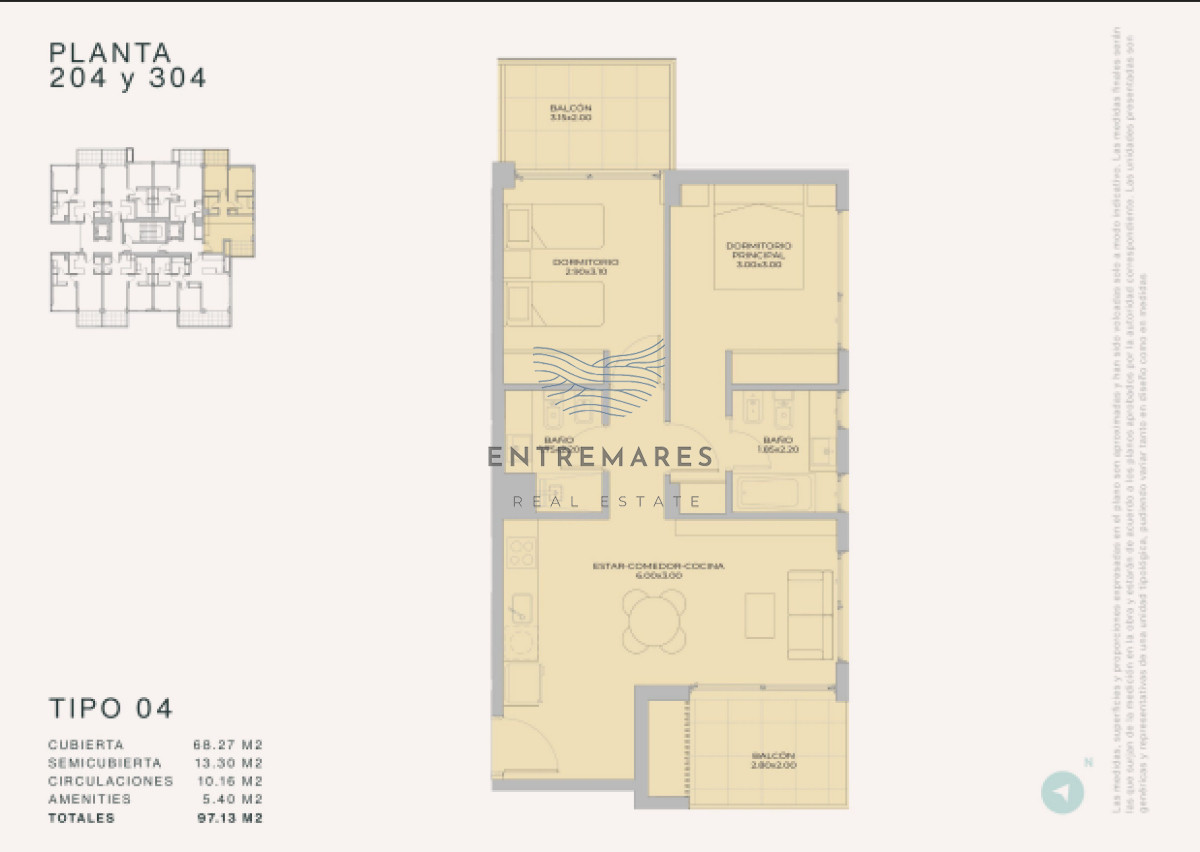Apartamento ID.502 - Departamento de 1 dormitorio en venta - Lanzamiento Margherita A Mare Residences