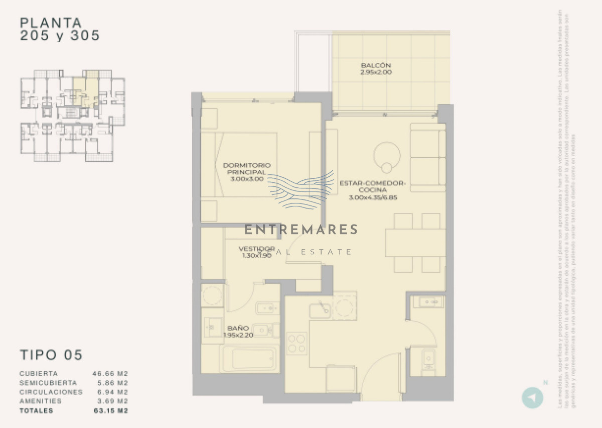 Apartamento ID.502 - Departamento de 1 dormitorio en venta - Lanzamiento Margherita A Mare Residences