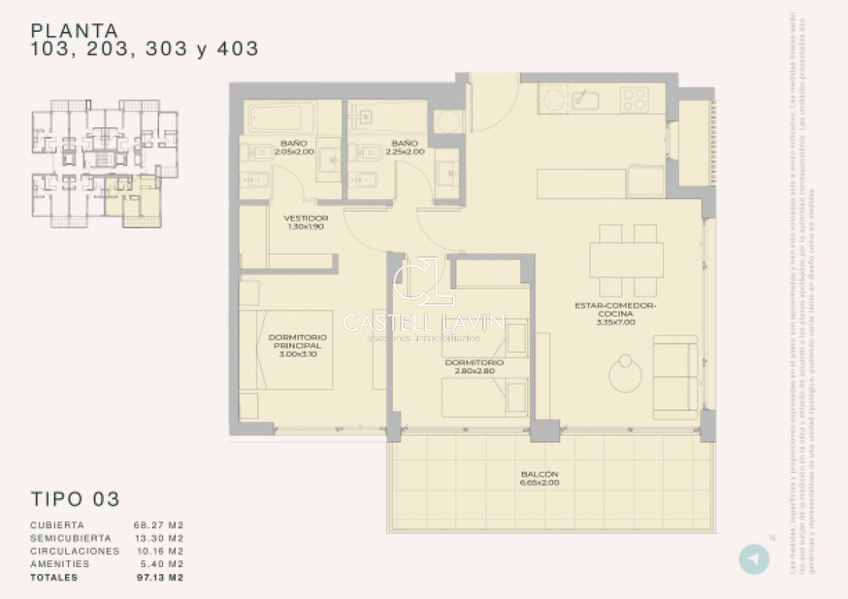 Apartamento ID.677 - Departamento de 1 dormitorio en venta - Lanzamiento Margherita A Mare Residences