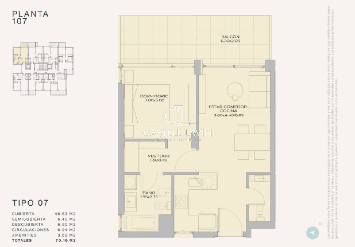 Apartamento ID.677 - Departamento de 1 dormitorio en venta - Lanzamiento Margherita A Mare Residences
