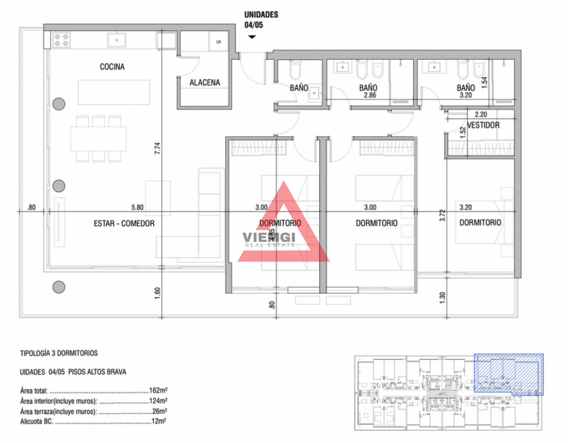 Apartamento ID.301 - Torres del Este, Torre II - invierta con financiacion - 3 dormitorios