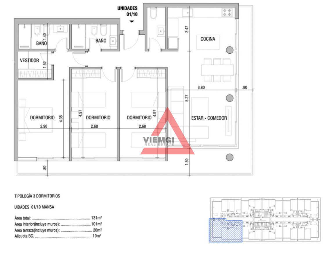 Apartamento ID.301 - Torres del Este, Torre II - invierta con financiacion - 3 dormitorios